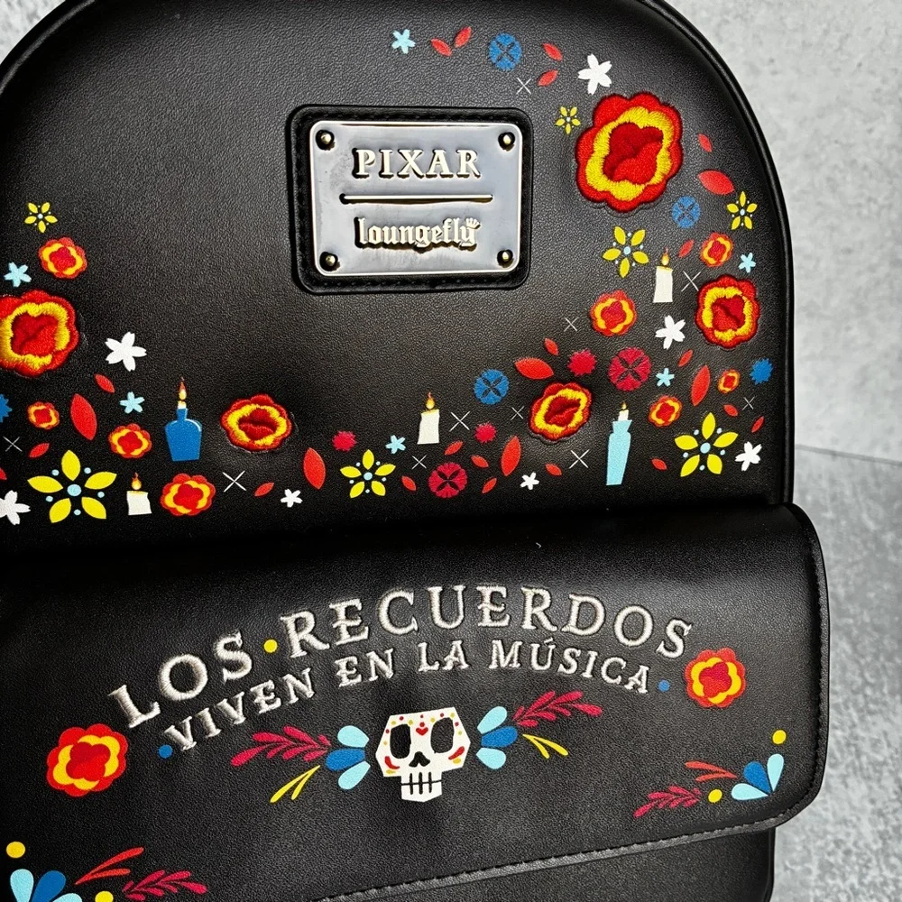 Loungefly Disney Pixar CoCo Floral Mini Backpack NWT
